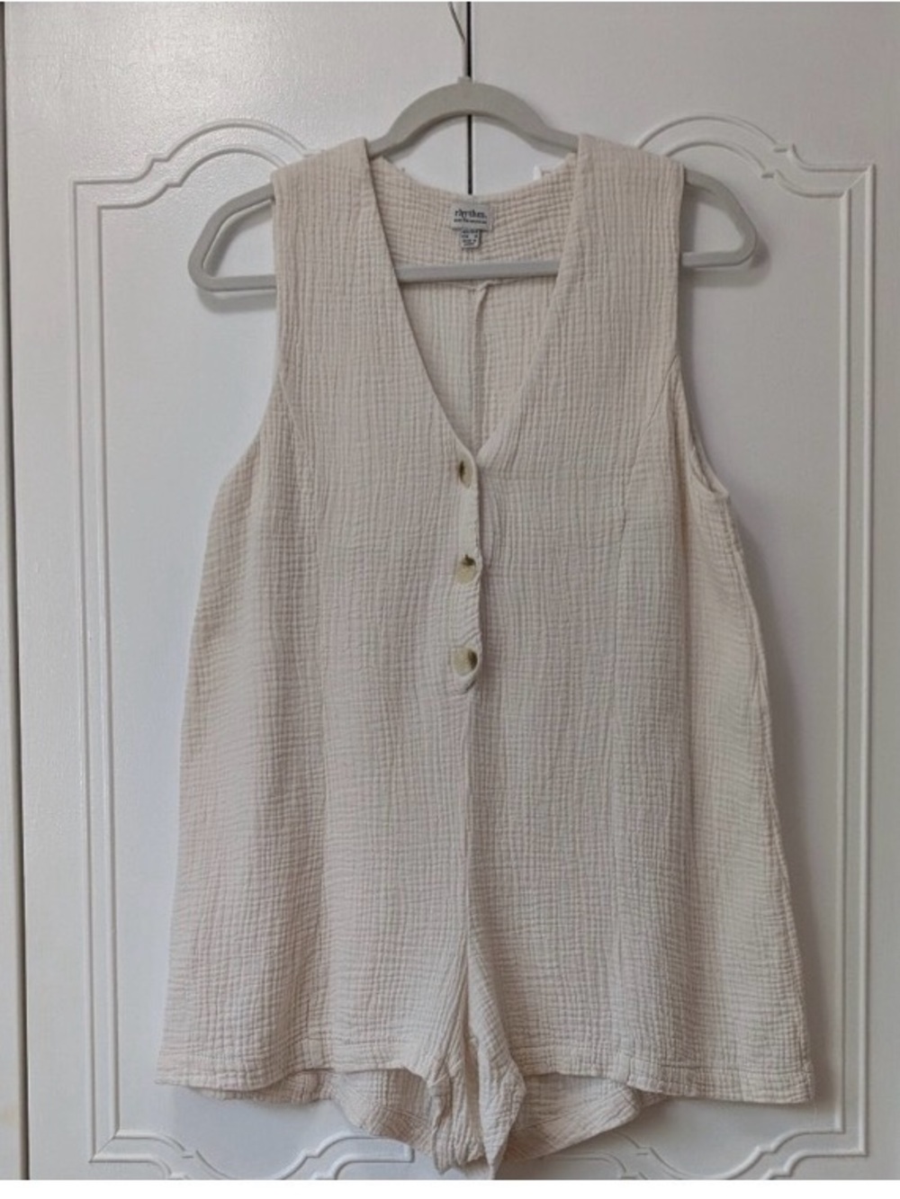 Rhythm Camille Romper, Ecru